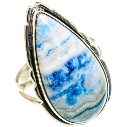 Blue Scheelite Rings handcrafted by Ana Silver Co - RING93566