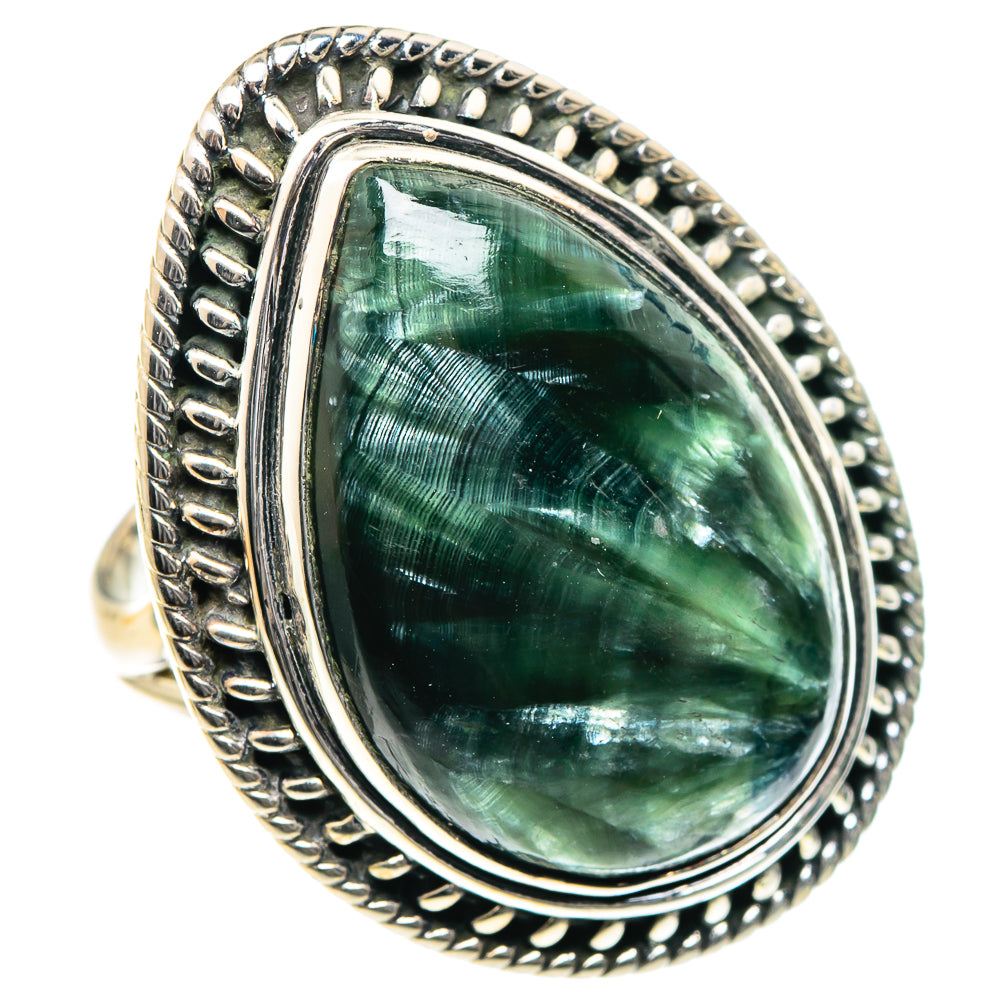 Seraphinite Rings handcrafted by Ana Silver Co - RING93568