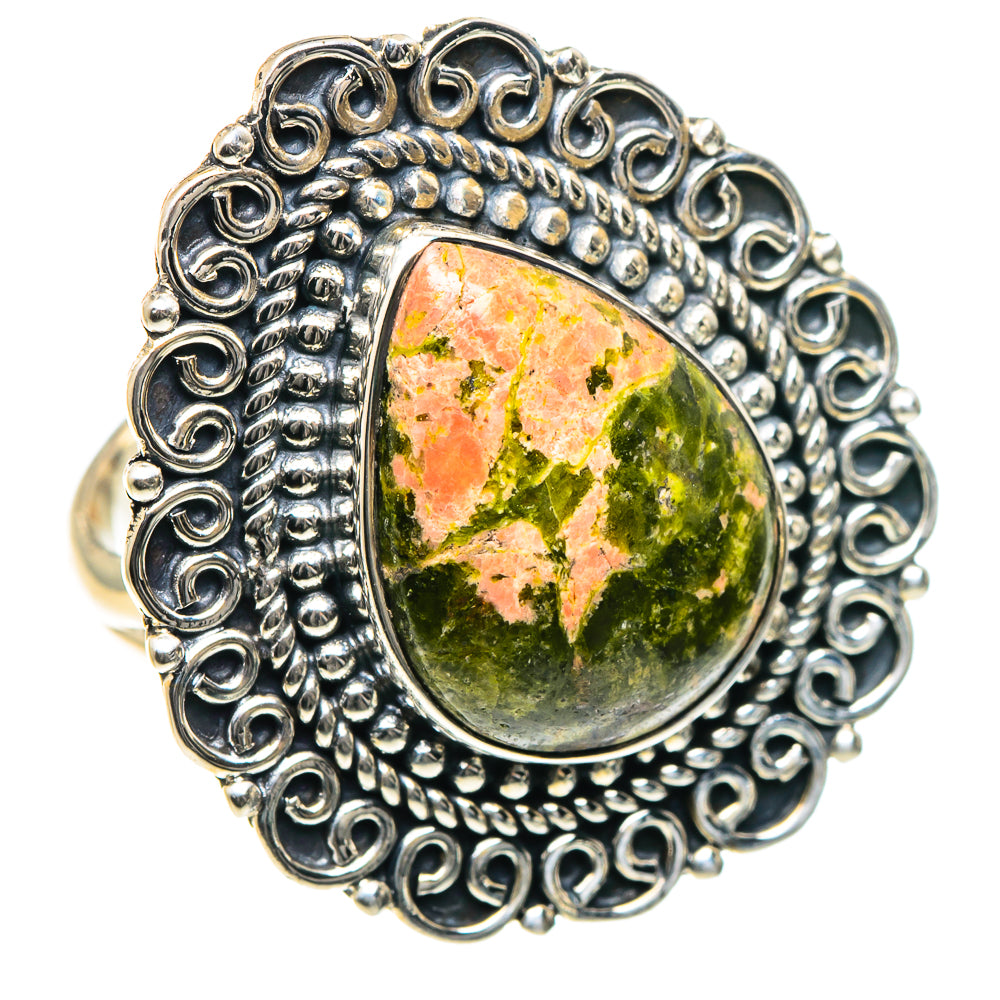 Unakite Rings handcrafted by Ana Silver Co - RING93569