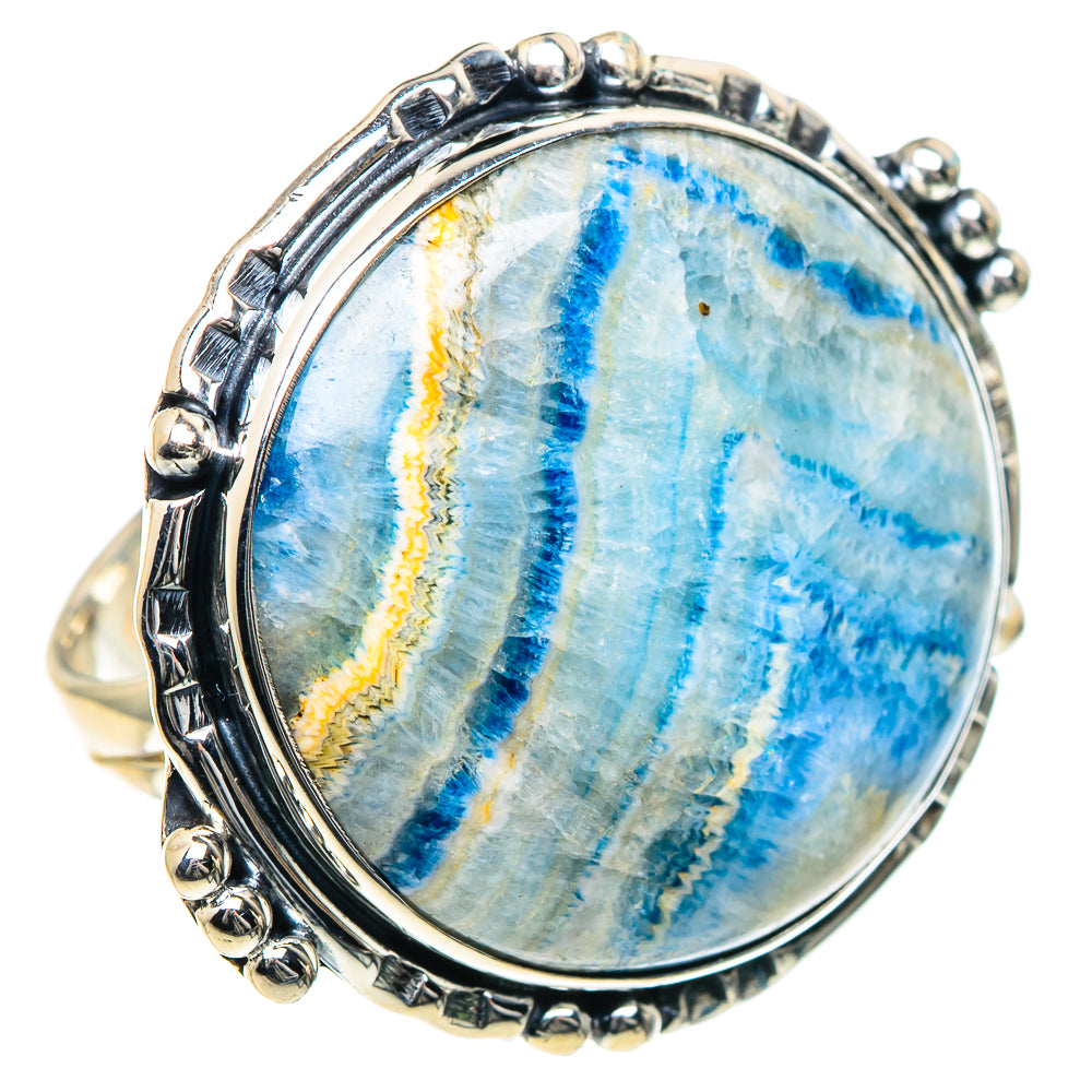 Blue Scheelite Rings handcrafted by Ana Silver Co - RING93586