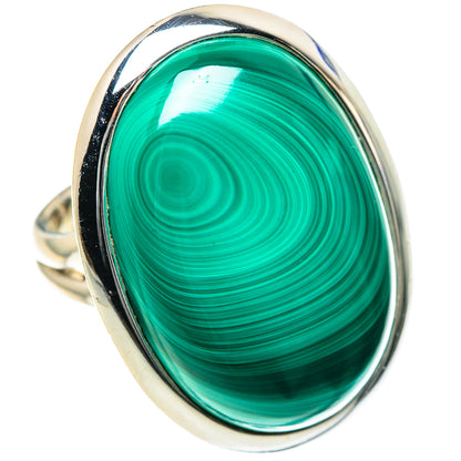 Malachite Rings handcrafted by Ana Silver Co - RING93596