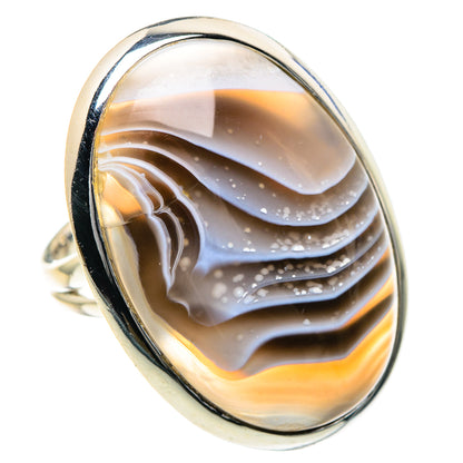 Botswana Agate Rings handcrafted by Ana Silver Co - RING93604