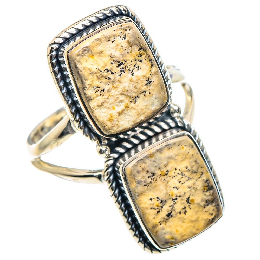 Germany Psilomelane Dendrite Rings handcrafted by Ana Silver Co - RING93611 - Photo 2