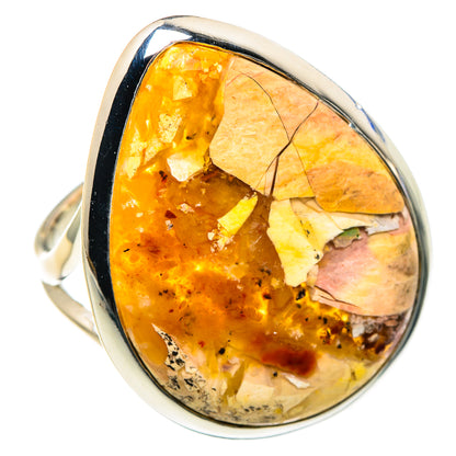 Brecciated Mookaite Rings handcrafted by Ana Silver Co - RING93614