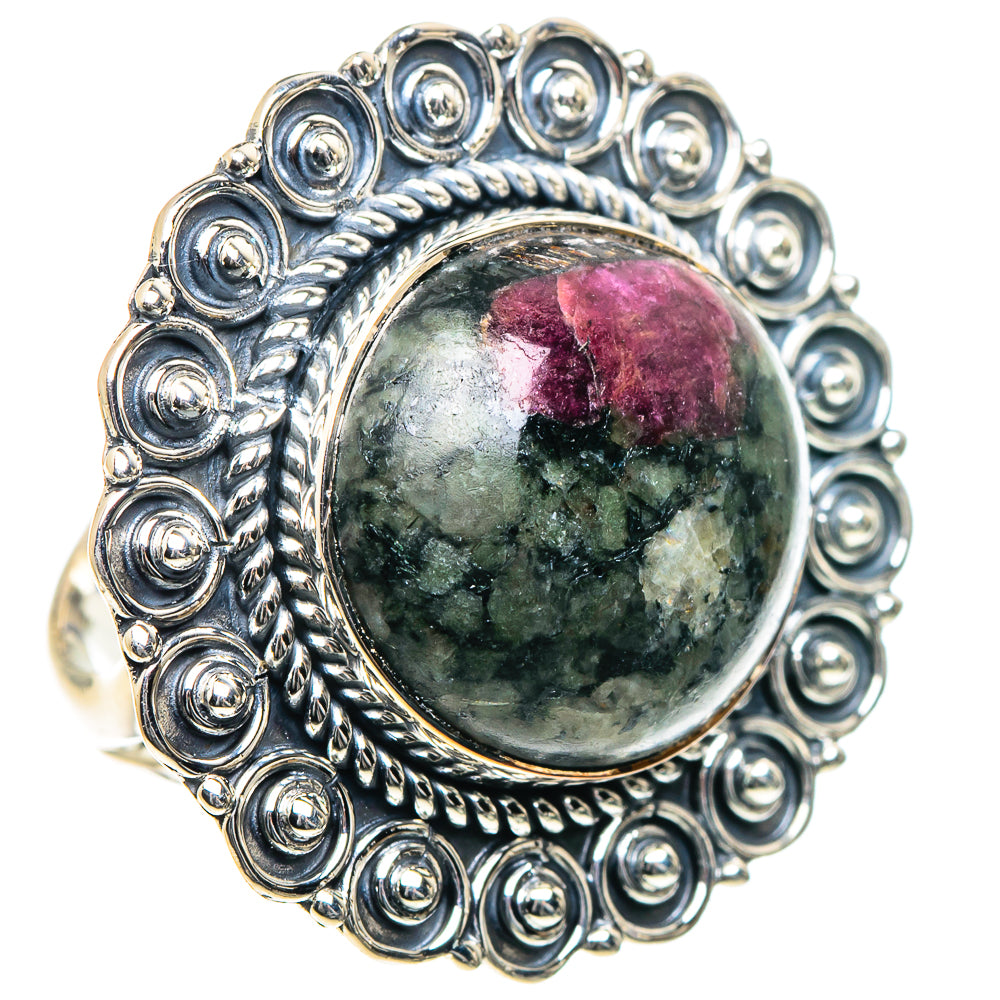 Russian Eudialyte Rings handcrafted by Ana Silver Co - RING93617
