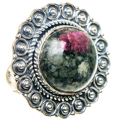 Russian Eudialyte Rings handcrafted by Ana Silver Co - RING93617