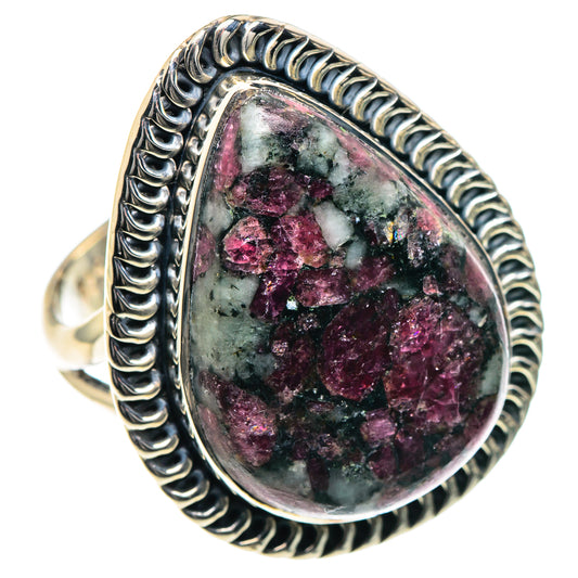 Russian Eudialyte Rings handcrafted by Ana Silver Co - RING93618 - Photo 2