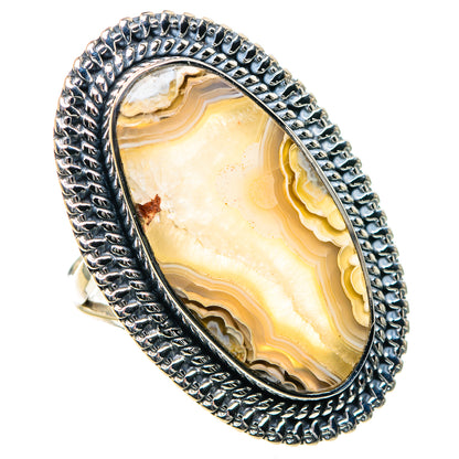 Laguna Lace Agate Rings handcrafted by Ana Silver Co - RING93620 - Photo 2