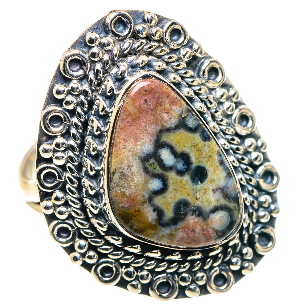 Ocean Jasper Rings handcrafted by Ana Silver Co - RING93639