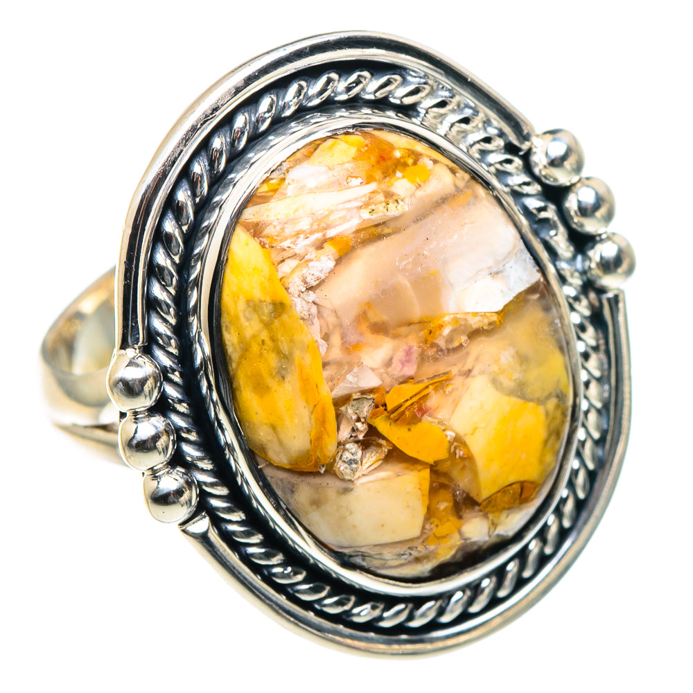 Brecciated Mookaite Rings handcrafted by Ana Silver Co - RING93641