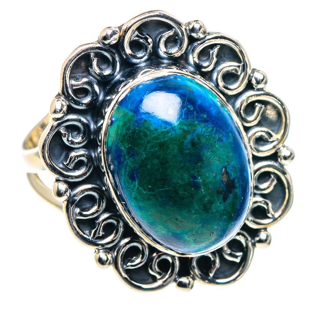 Chrysocolla Rings handcrafted by Ana Silver Co - RING93652