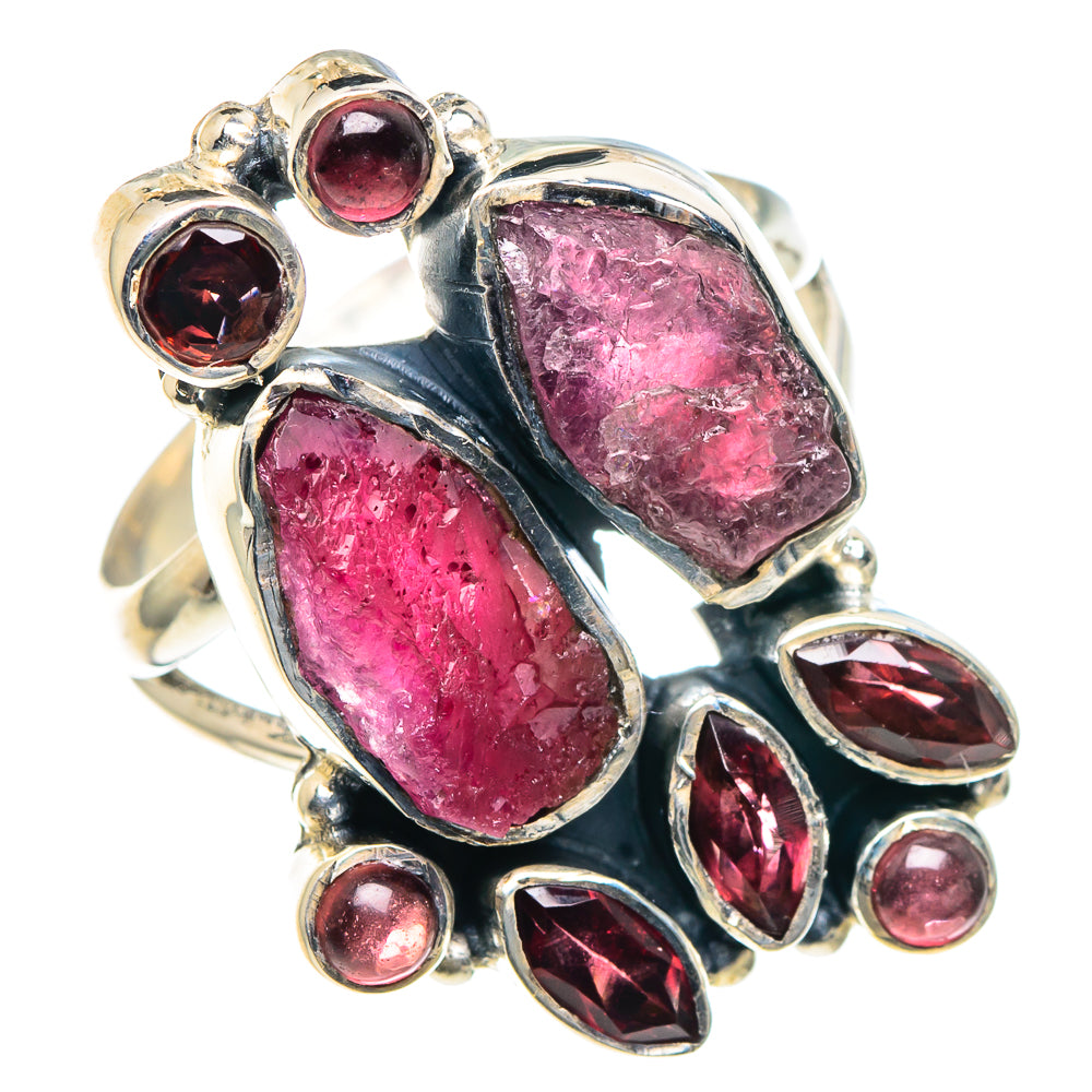 Pink Tourmaline Rings handcrafted by Ana Silver Co - RING93653