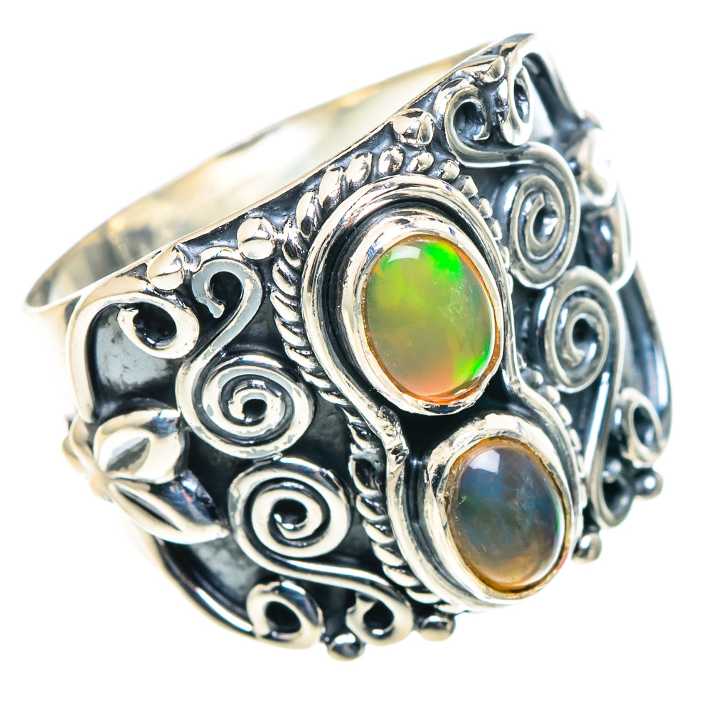 Ethiopian Opal Rings handcrafted by Ana Silver Co - RING93654