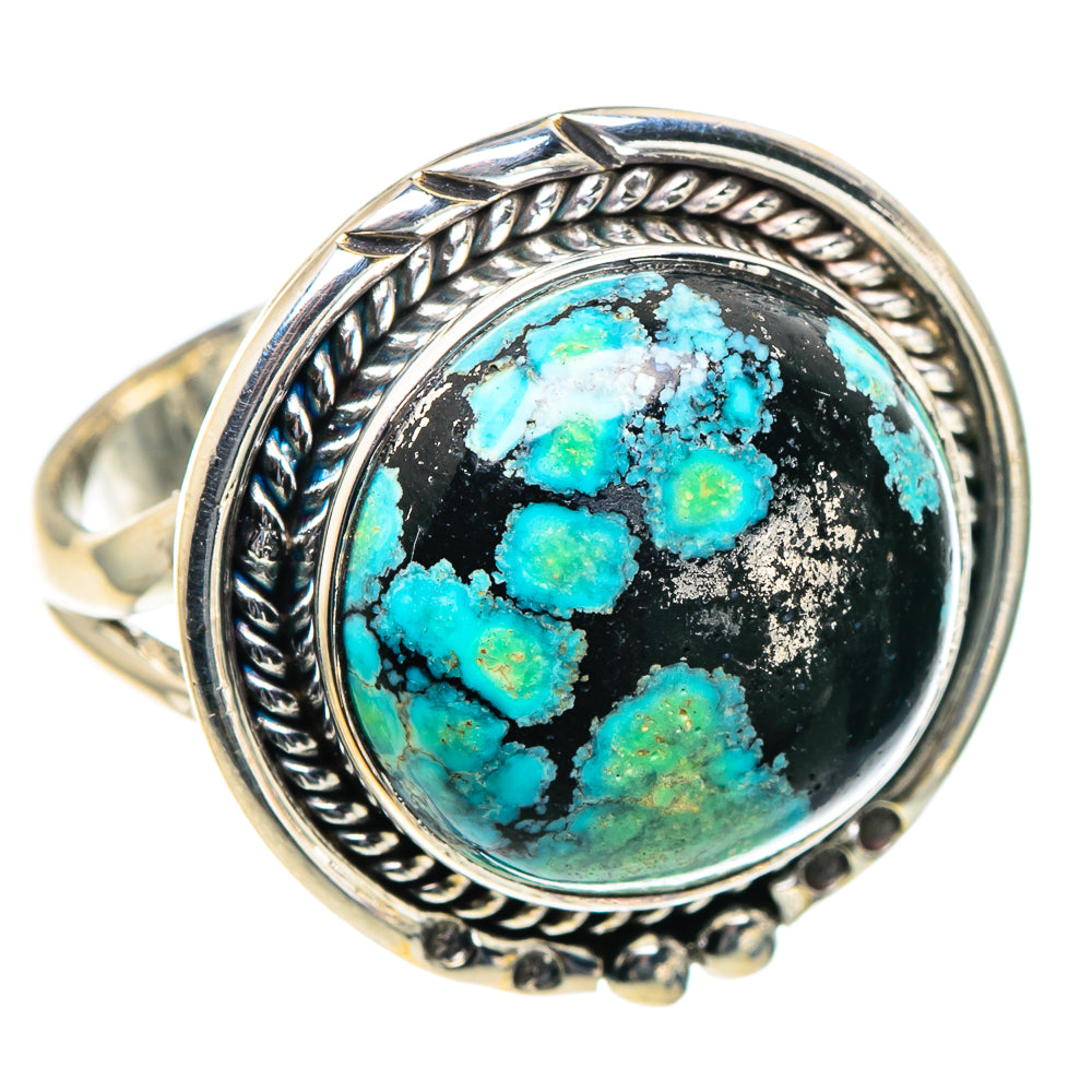 Tibetan Turquoise Rings handcrafted by Ana Silver Co - RING93660