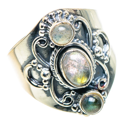 Labradorite Rings handcrafted by Ana Silver Co - RING93667