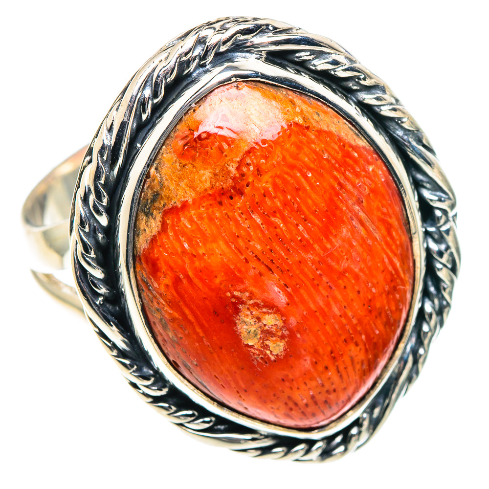 Sponge Coral Rings handcrafted by Ana Silver Co - RING93670 - Photo 2