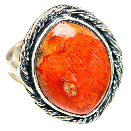 Sponge Coral Rings handcrafted by Ana Silver Co - RING93670 - Photo 2
