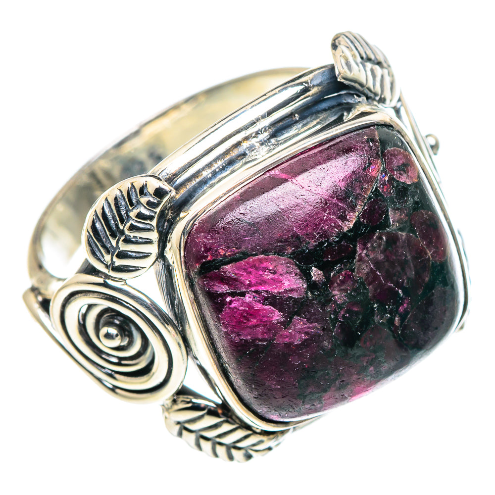 Russian Eudialyte Rings handcrafted by Ana Silver Co - RING93672