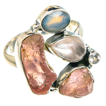 Rose Quartz Rings handcrafted by Ana Silver Co - RING93673