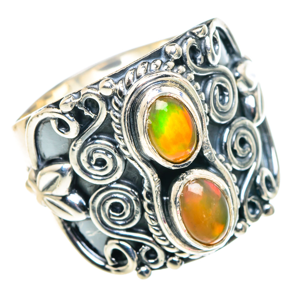 Ethiopian Opal Rings handcrafted by Ana Silver Co - RING93684