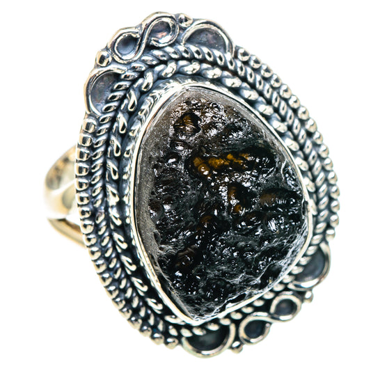 Tektite Rings handcrafted by Ana Silver Co - RING93705 - Photo 2