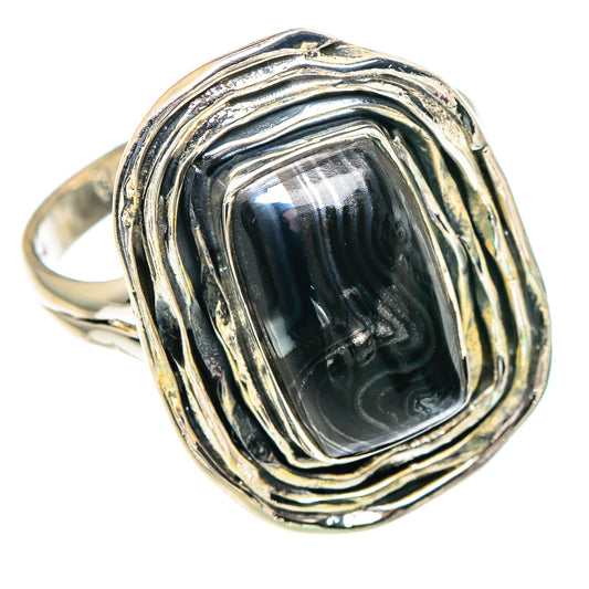 Psilomelane Rings handcrafted by Ana Silver Co - RING93706