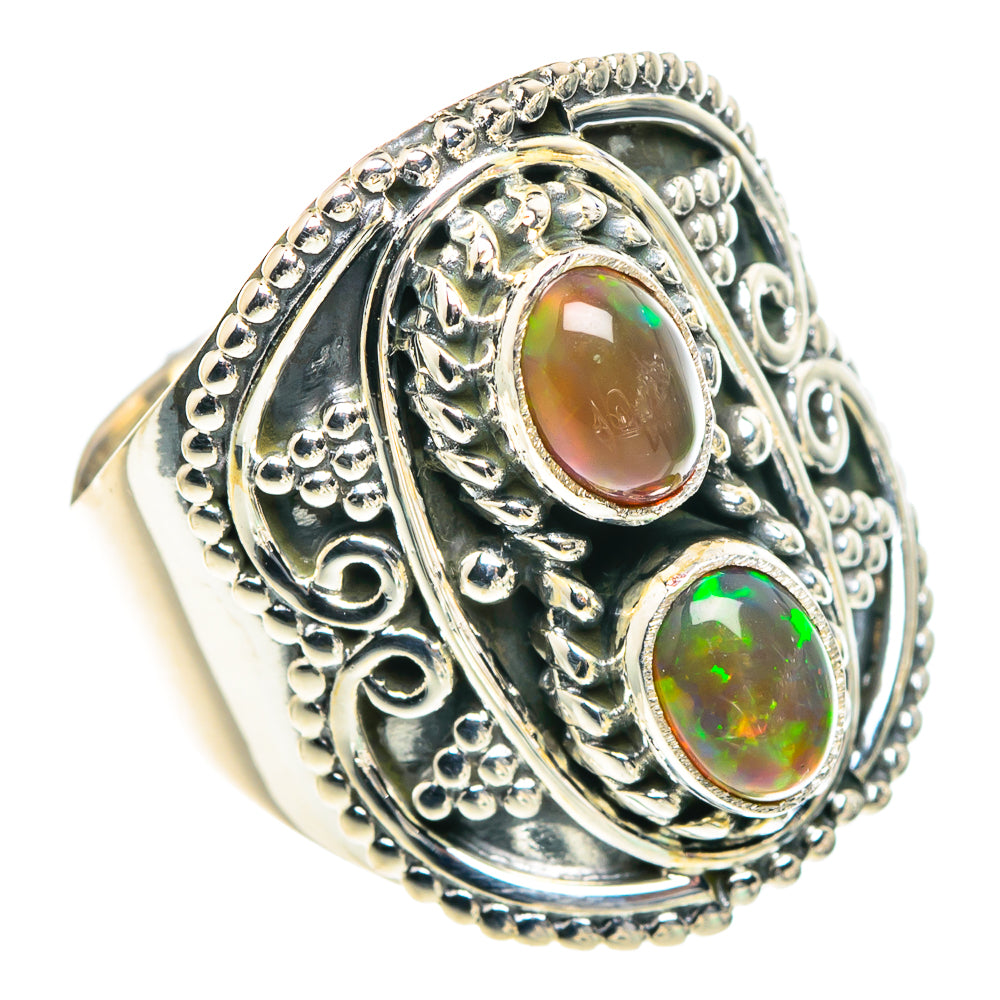Ethiopian Opal Rings handcrafted by Ana Silver Co - RING93709