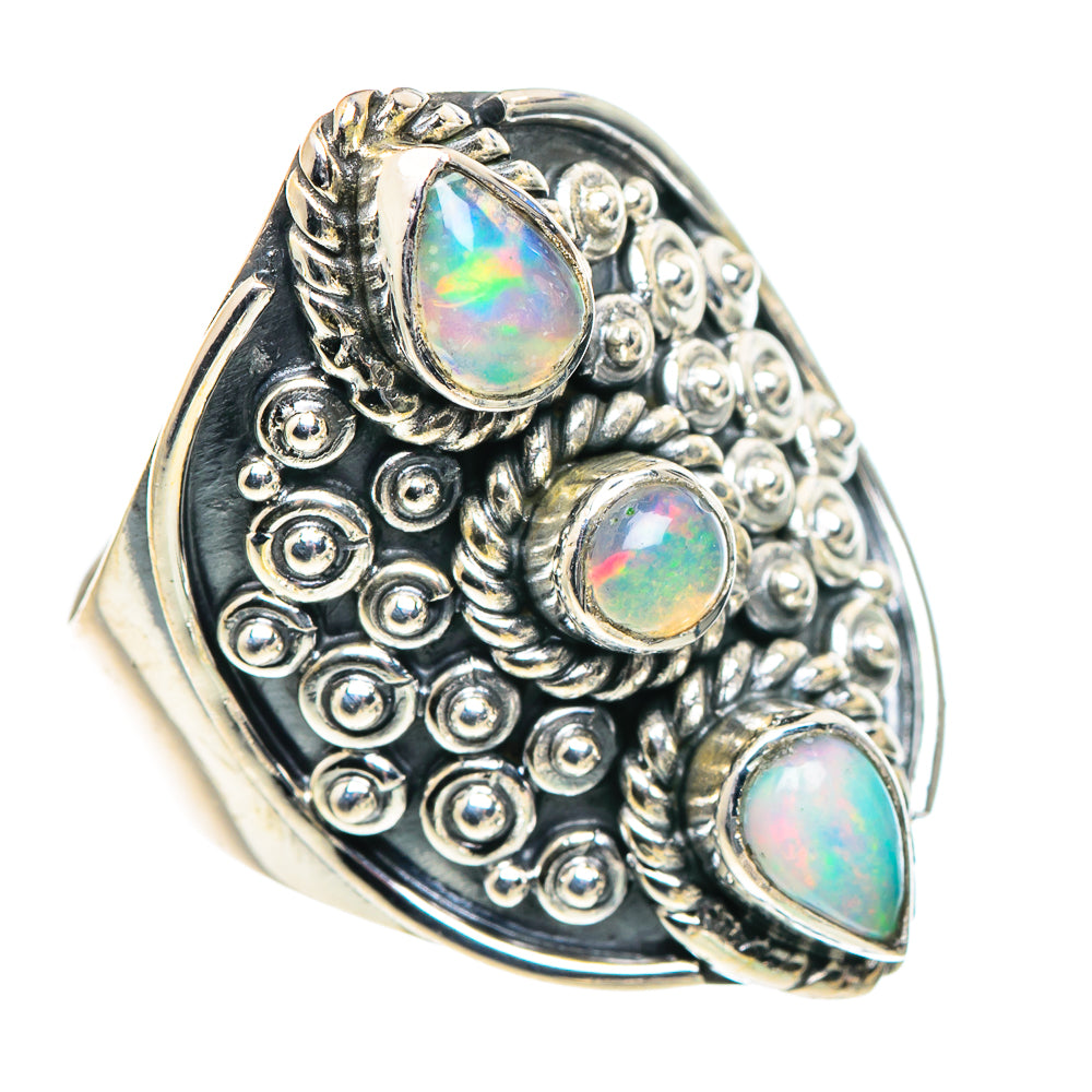 Ethiopian Opal Rings handcrafted by Ana Silver Co - RING93710