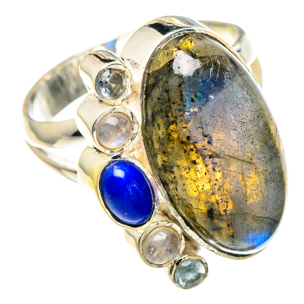 Labradorite Rings handcrafted by Ana Silver Co - RING93716