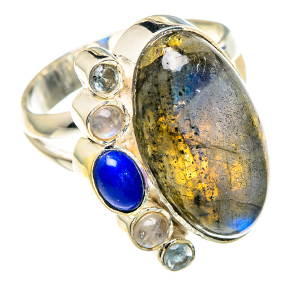 Labradorite Rings handcrafted by Ana Silver Co - RING93716
