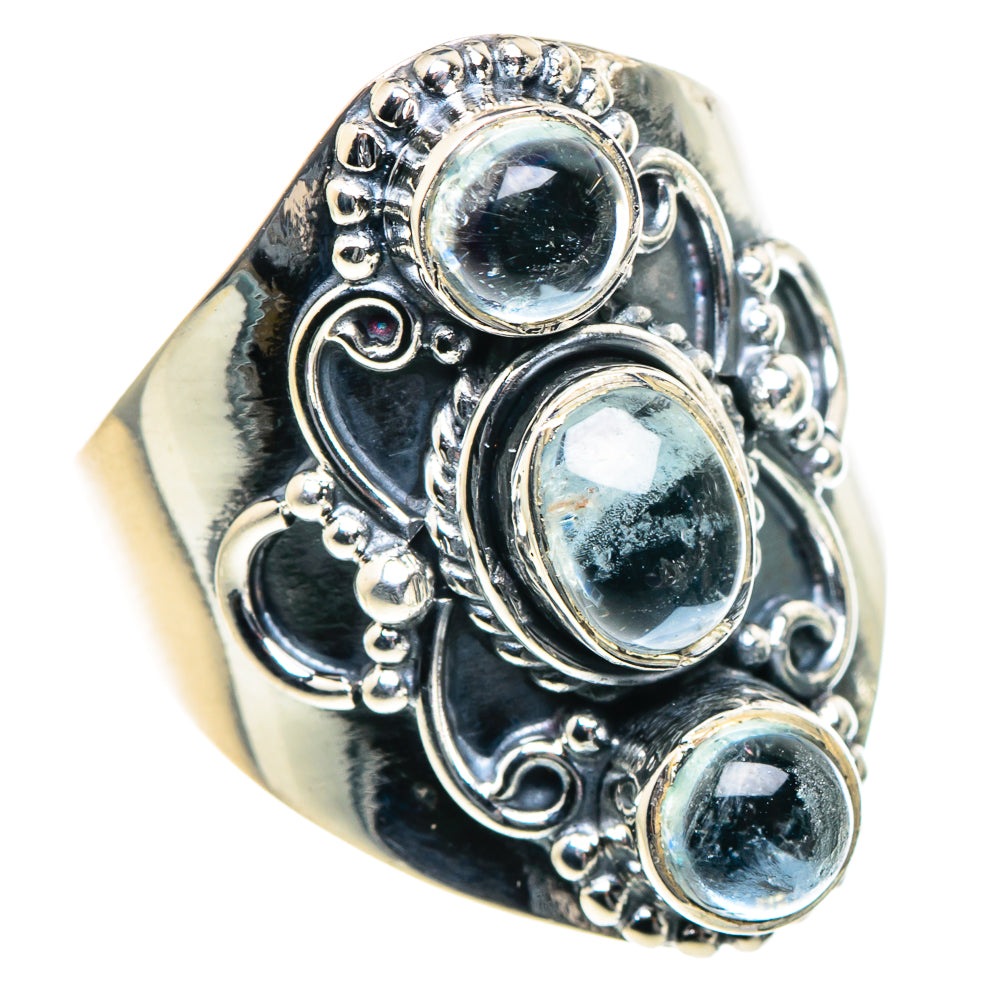 Aquamarine Rings handcrafted by Ana Silver Co - RING93717