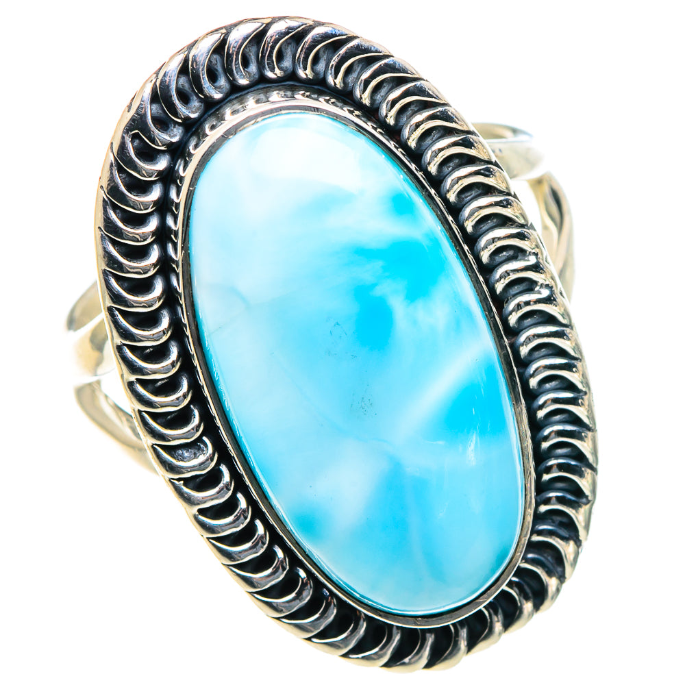 Larimar Rings handcrafted by Ana Silver Co - RING93718