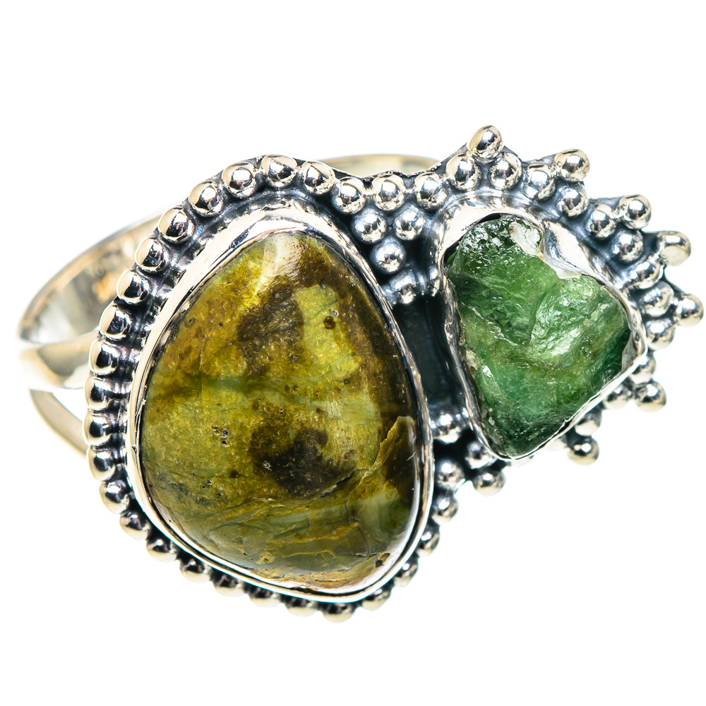 Rainforest Jasper Rings handcrafted by Ana Silver Co - RING93719