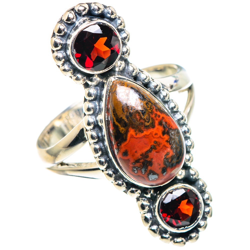 Red Jasper Rings handcrafted by Ana Silver Co - RING93723