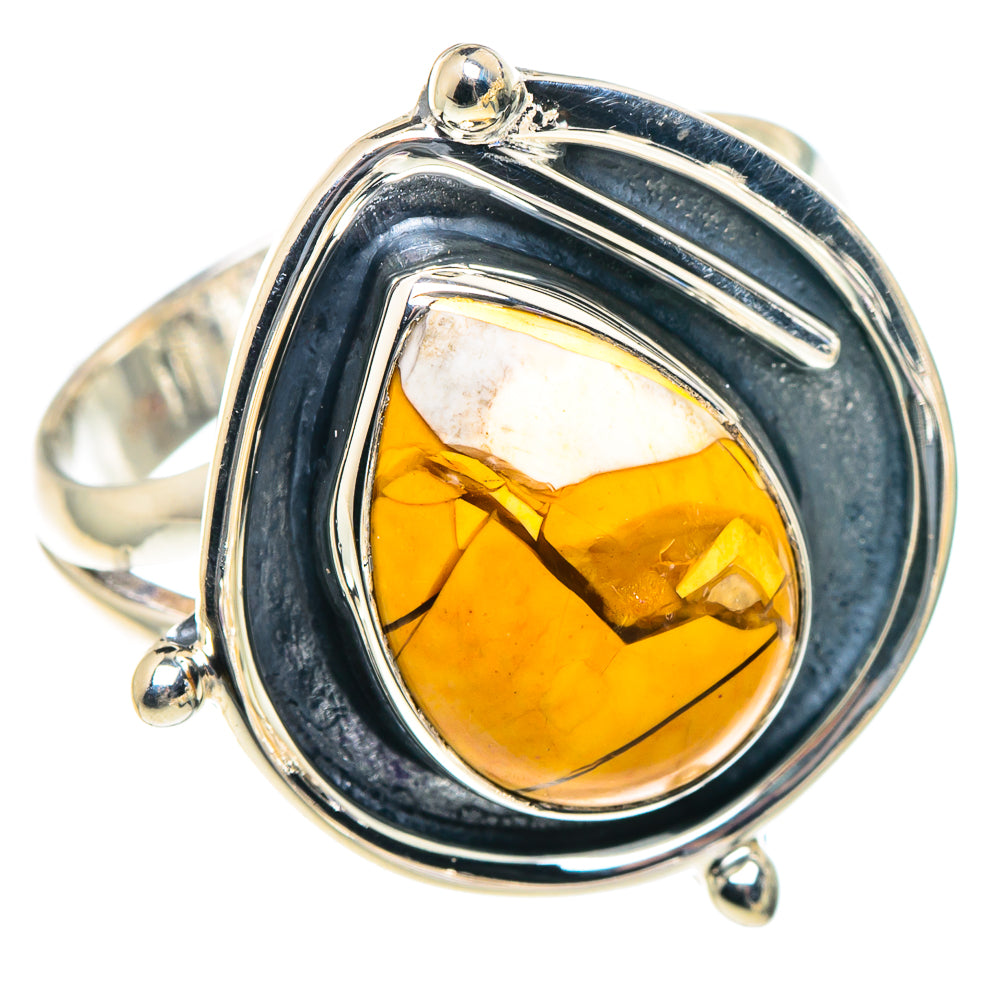 Brecciated Mookaite Rings handcrafted by Ana Silver Co - RING93724