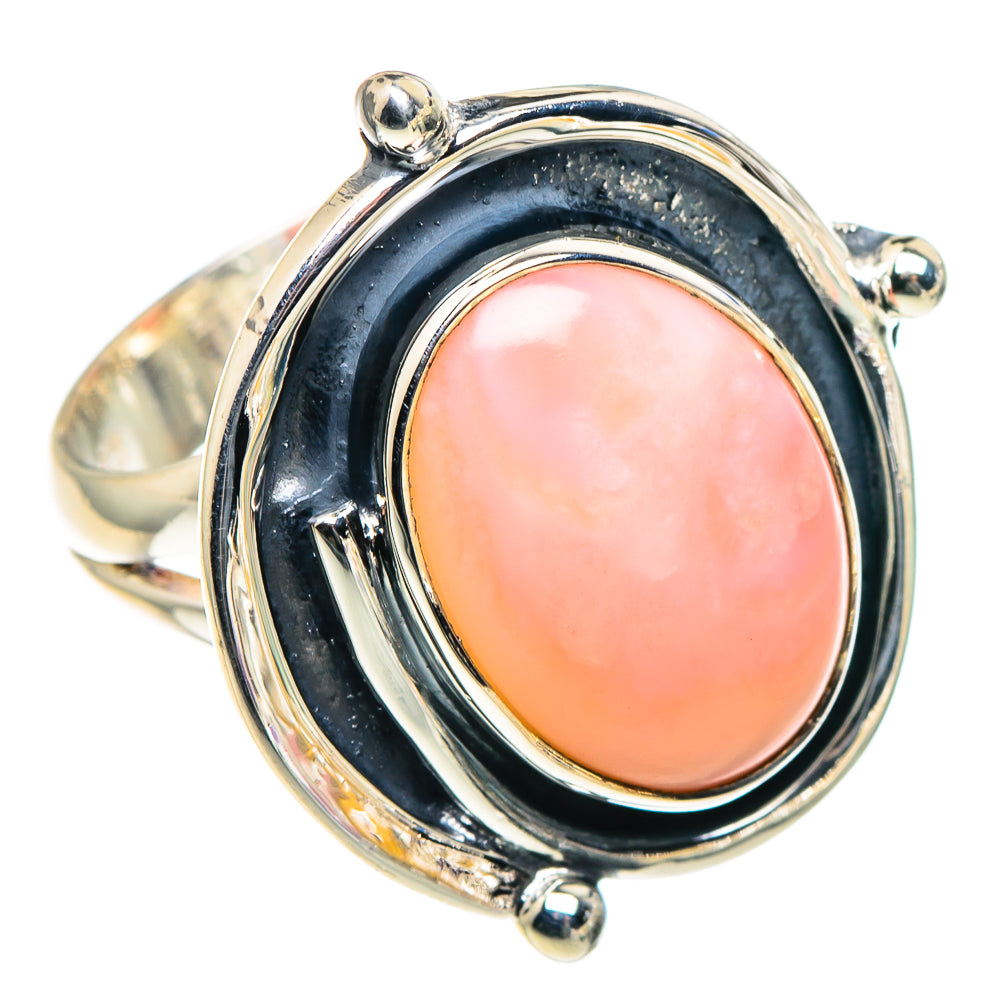 Pink Opal Rings handcrafted by Ana Silver Co - RING93727