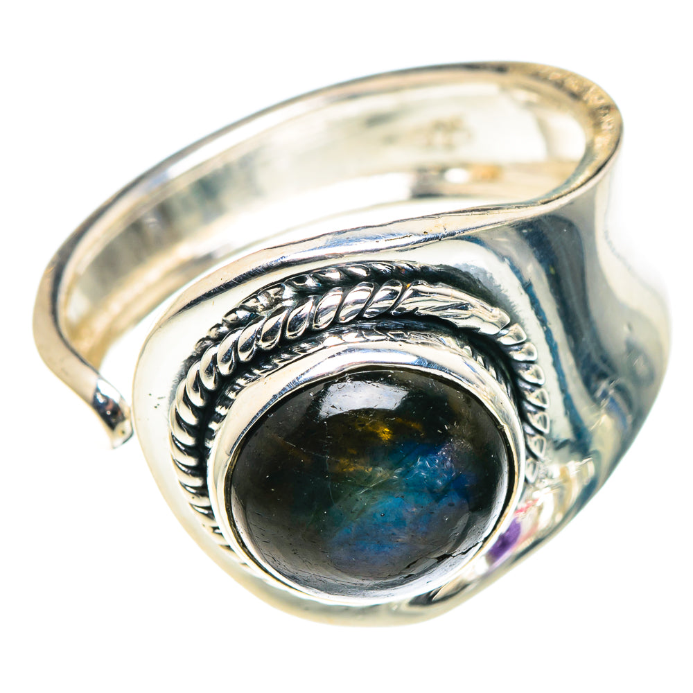 Labradorite Rings handcrafted by Ana Silver Co - RING93739