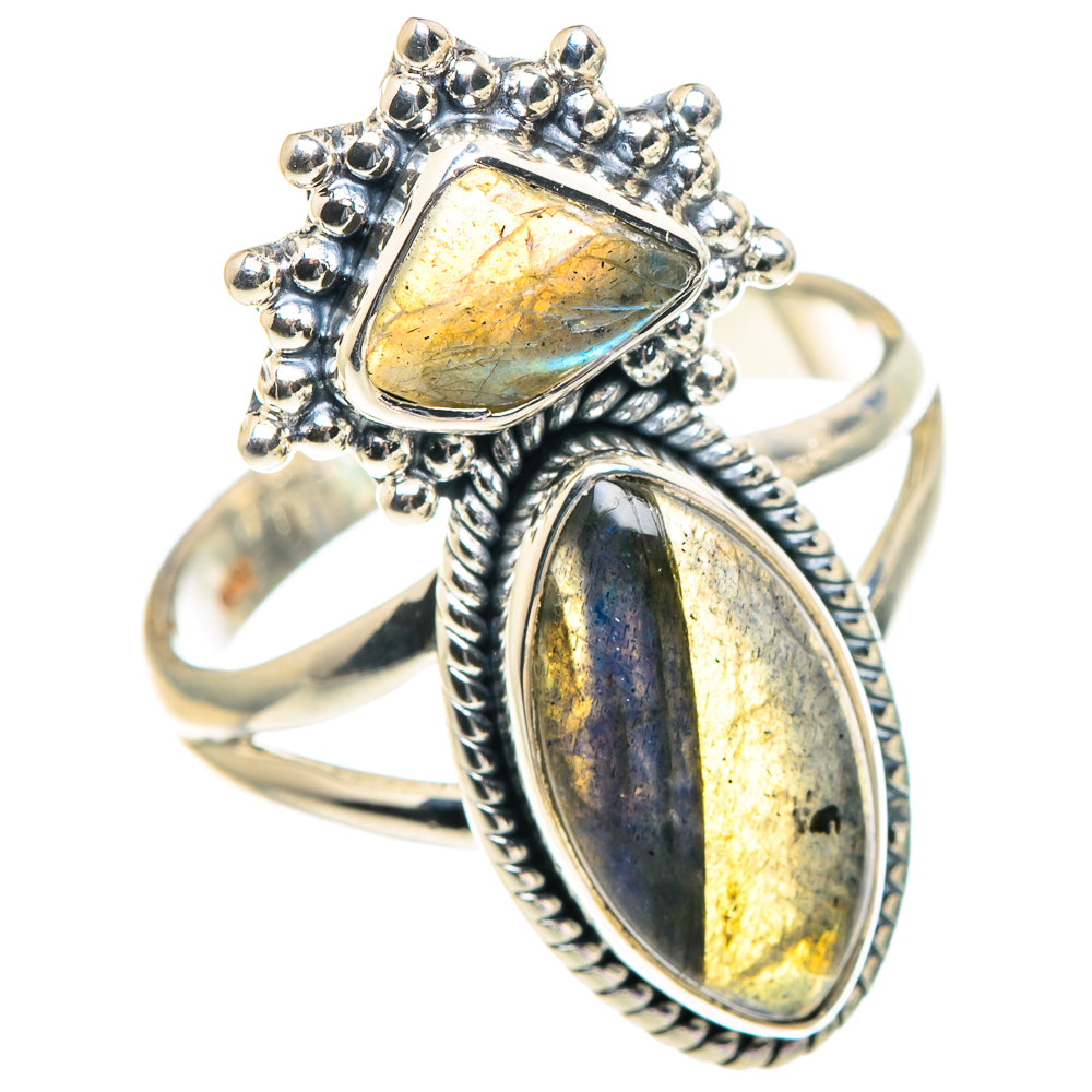 Labradorite Rings handcrafted by Ana Silver Co - RING93740