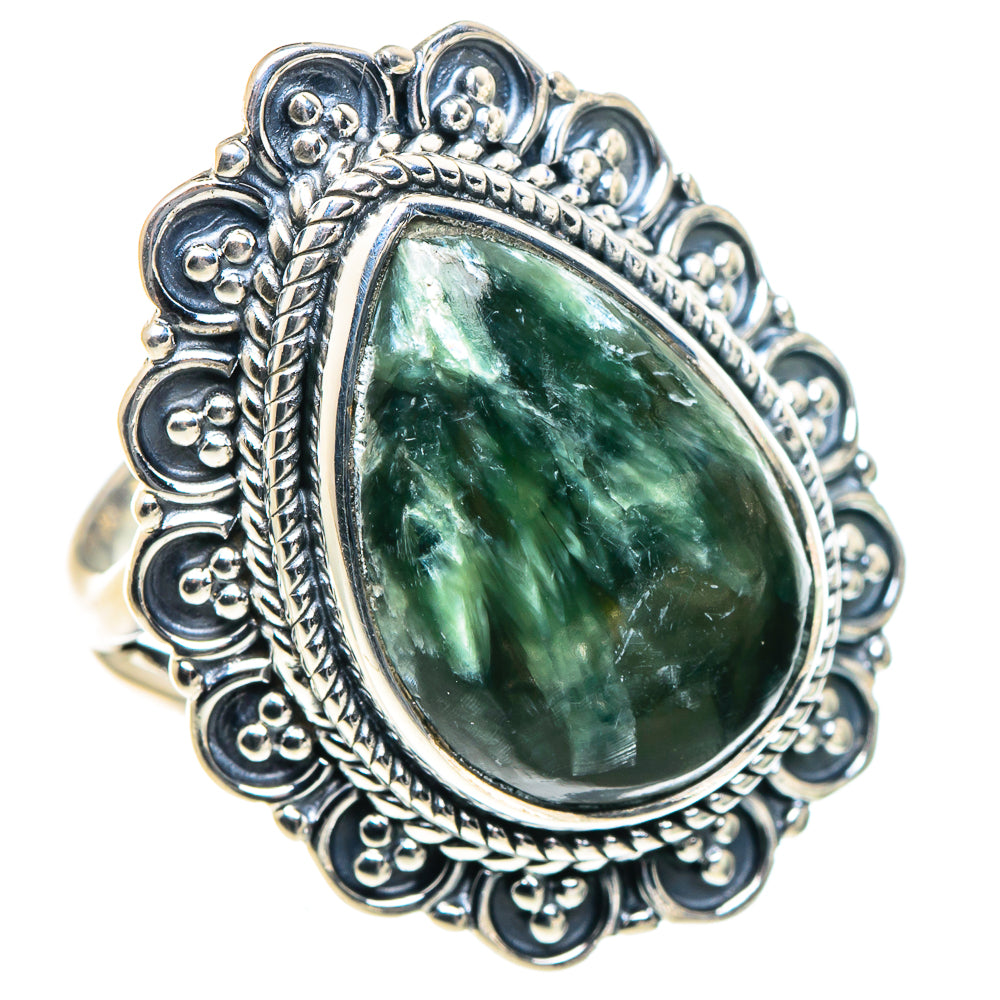 Seraphinite Rings handcrafted by Ana Silver Co - RING93744 - Photo 2