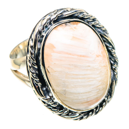 Scolecite Rings handcrafted by Ana Silver Co - RING93749