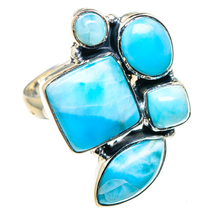 Larimar Rings handcrafted by Ana Silver Co - RING93760