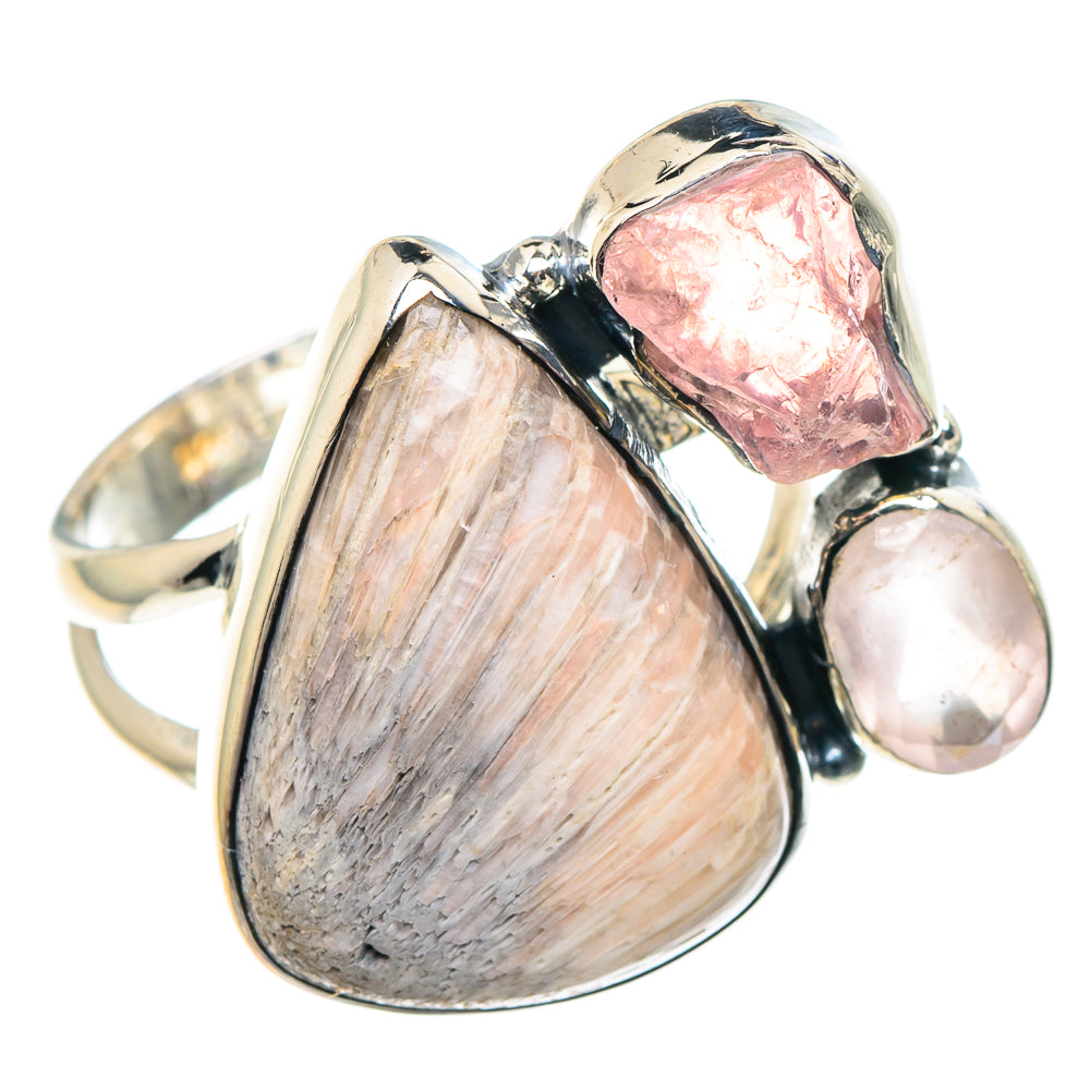 Scolecite Rings handcrafted by Ana Silver Co - RING93770