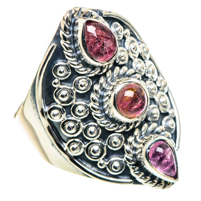 Pink Tourmaline Rings handcrafted by Ana Silver Co - RING93771