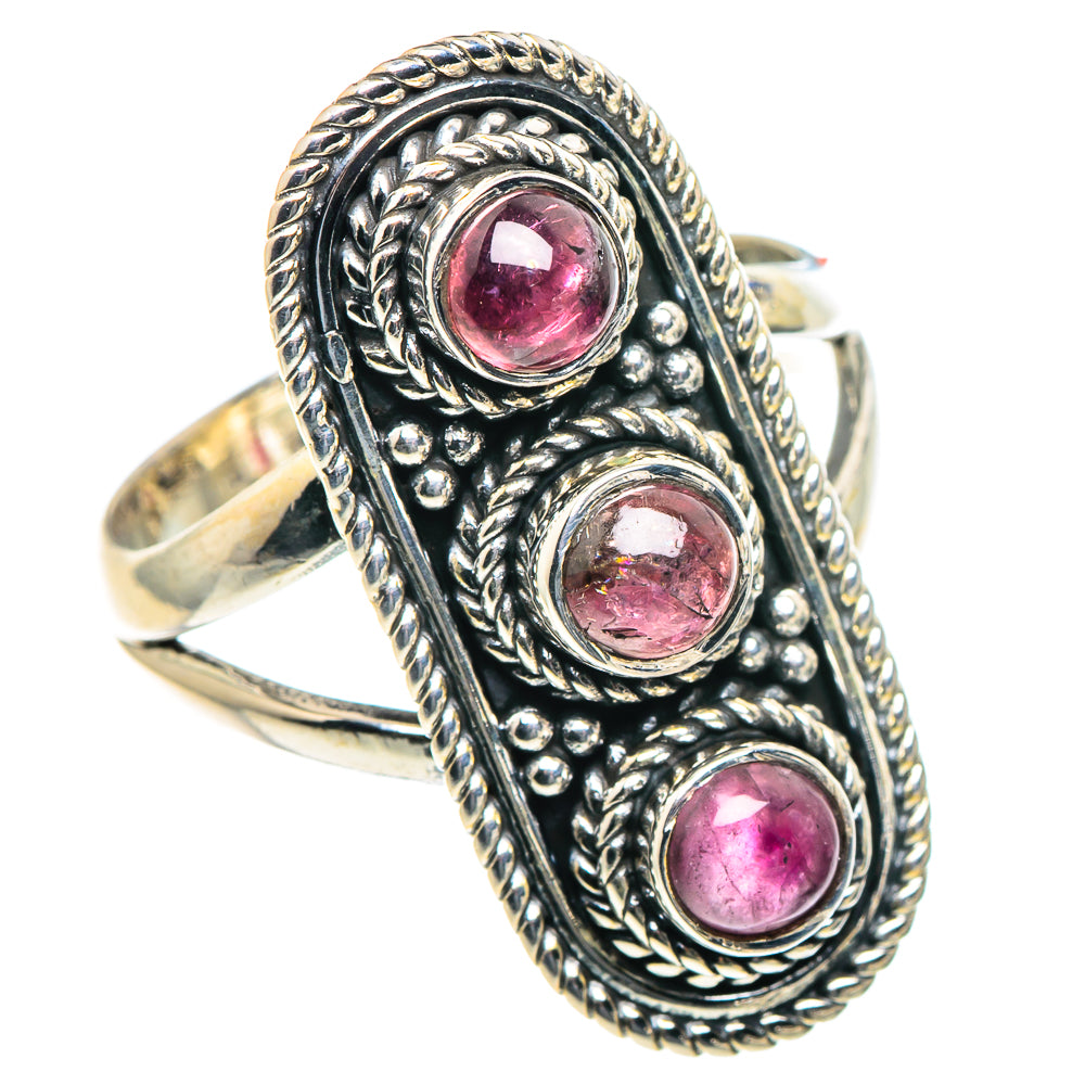 Pink Tourmaline Rings handcrafted by Ana Silver Co - RING93772