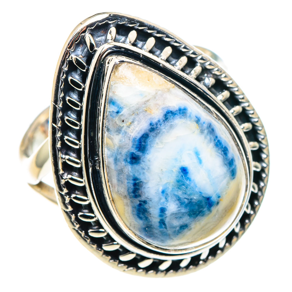 Blue Scheelite Rings handcrafted by Ana Silver Co - RING93781