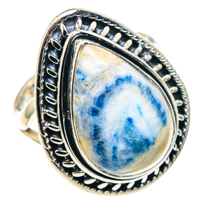 Blue Scheelite Rings handcrafted by Ana Silver Co - RING93781