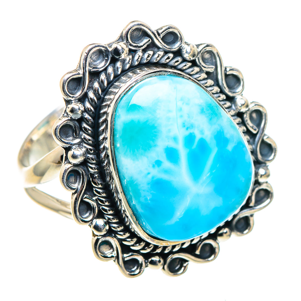 Larimar Rings handcrafted by Ana Silver Co - RING93782