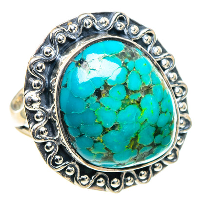 Tibetan Turquoise Rings handcrafted by Ana Silver Co - RING93783