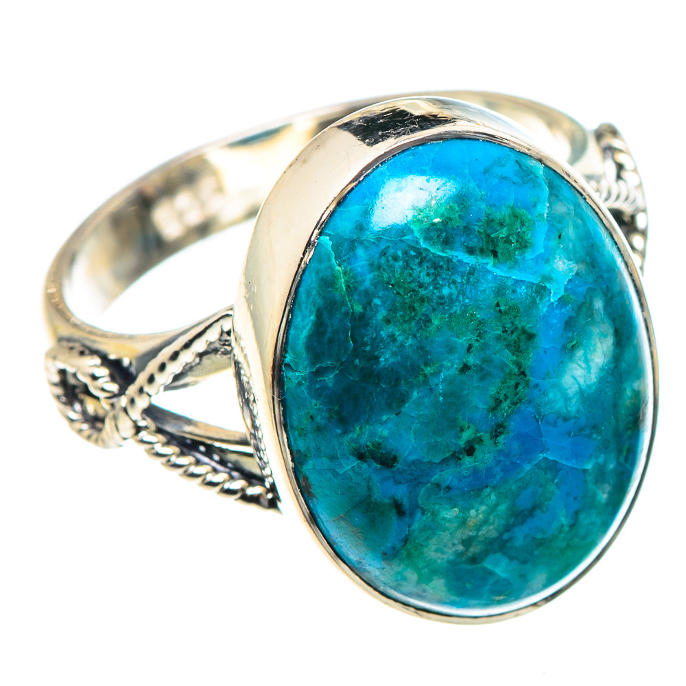 Chrysocolla Rings handcrafted by Ana Silver Co - RING93784