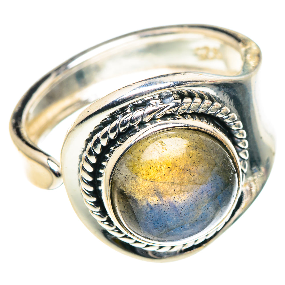 Labradorite Rings handcrafted by Ana Silver Co - RING93787